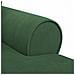 Chaise Longe con Gonna 3 pcs Verde Giungla Tessuto in Cords - Foto miniatura 8