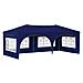 Tenda per feste a pop-up 575 x 288 x 245 cm Blu Tessuto Oxford - Foto miniatura 1