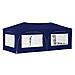 Tenda per feste a pop-up 575 x 288 x 245 cm Blu Tessuto Oxford - Foto miniatura 7