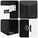 Set di armadi 2 pcs Nero 33 x 34,5 x 90 cm Legno ingegnerizzato - Foto miniatura 7