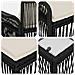 Set Divano da Giardino 12 pcs Nero polyrattan - Foto miniatura 7