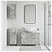 Set di armadietti da bagno in 3 pezzi ZWOLLE Grigio Cemento - Foto miniatura 6