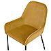 Set Di 2 Sedie Da Pranzo In Velluto A Coste Giallo Loverna - Foto miniatura 9
