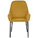 Set Di 2 Sedie Da Pranzo In Velluto A Coste Giallo Loverna - Foto miniatura 4