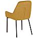 Set Di 2 Sedie Da Pranzo In Velluto A Coste Giallo Loverna - Foto miniatura 5