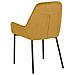 Set Di 2 Sedie Da Pranzo In Velluto A Coste Giallo Loverna - Foto miniatura 7