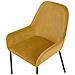 Set Di 2 Sedie Da Pranzo In Velluto A Coste Giallo Loverna - Foto miniatura 16