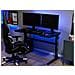 Scrivania Da Gaming Con Luci Led Rgb 120 X 60 Cm Nero Dexter - Foto miniatura 10
