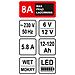 Caricabatterie con LED 6/12V 8A 120Ah - Foto miniatura 2