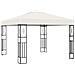 Gazebo con Stringa di Luci LED 3x3 m in Tessuto Crema - Foto miniatura 2