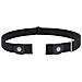 Cintura Elastica / Cintura Senza Fibbia Pelle Pu Nero 3 Cm - Foto miniatura 9