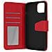 Custodia Vera Pelle Per Iphone 13 Portacarte E Supporto Video Rossa - Foto miniatura 1