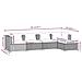 Set Divani Da Giardino 5 Pz Con Cuscini In Polyrattan Marrone - Foto miniatura 8