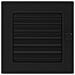 Griglia Di Ventilazione 17x17 Nero Avec Une Persienne - Foto miniatura 3