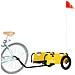 Rimorchio Per Bici Da Carico Giallo In Tessuto Oxford E Ferro - Foto miniatura 8