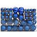 Set Palline Di Natale 111 Pz Blu In Polistirene - Foto miniatura 2