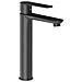 Miscelatore Rubinetto Oceania Per Lavabo Con Bocca Alta In Ottone Nero Opaco Bagno - Foto miniatura 1