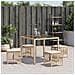 Sgabelli Giardino Con Cuscini 4pz Beige 41x41x36cm Polyrattan - Foto miniatura 3