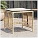 Sgabelli Giardino Con Cuscini 4pz Beige 41x41x36cm Polyrattan - Foto miniatura 1
