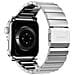 Cinturino Per Apple Watch 44 / 45 / 49mm In Acciaio Inox Fibbia Deployante Modello V2, Argento - Foto miniatura 7
