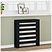 Copertura Termosifone Nera 78x20x82 Cm Legno Multistrato - Foto miniatura 1