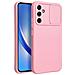Custodia Tpu Silicone Slide Cover Case Con Protezione Fotocamere Per Samsung Galaxy A15 4g - 5g Pink - Foto miniatura 1