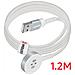 Caricabatterie Magnetico Per Apple Watch Connettore Usb Cavo 1,2m, Bianco - Foto miniatura 2