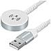Caricabatterie Magnetico Per Apple Watch Connettore Usb Cavo 1,2m, Bianco - Foto miniatura 1