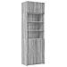 Armadietto Grigio Sonoma 70x42,5x225 Cm In Truciolato - Foto miniatura 1