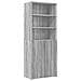Armadietto Grigio Sonoma 70x42,5x225 Cm In Truciolato - Foto miniatura 5