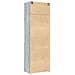 Armadietto Grigio Sonoma 70x42,5x225 Cm In Truciolato - Foto miniatura 7