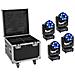 Set 4x Led Tmh-h240 Beam /wash /flowereffekt + Case (20000969) - Foto miniatura 1