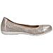 Taupe Metallic Casual Closed Ballerinas Ballerine Pelle Scarpe Donna Metallici Eu 36, 9-22151-42-341 - Foto miniatura 3