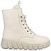 Beige Casual Closed Ladies Mid Height Boots Stivaletti Pelle Scarpe Donna Beige Eu 40, Y3501-60 - Foto miniatura 3