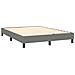 Letto a Molle Materasso e LED Grigio Scuro 140x190cm in Tessuto - Foto miniatura 7