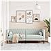 Divano Chesterfield Con Rinforzi 3 Posti Grigio Chiaro Velluto - Foto miniatura 3