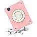 Custodia Rosa Per Ipad Mini 6 Con Supporto Girevole E Cinghia Regolabile - Foto miniatura 2