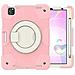 Custodia Rosa Per Ipad Mini 6 Con Supporto Girevole E Cinghia Regolabile - Foto miniatura 1