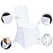 Coprisedie Elasticizzate Per Sedie Da Pranzo, Set Di 6 White - Foto miniatura 2