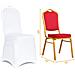 Coprisedie Elasticizzate Per Sedie Da Pranzo, Set Di 6 White - Foto miniatura 3