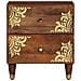 Comodini 2 pz 40x33,5x46 cm Legno Massello di Mango - Foto miniatura 4