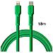 Cavo Di Ricarica E Sincronizzazione Usb-c A Lightning Da 2,4 A, 27 W, 1,8 M, Verde - Foto miniatura 5