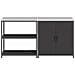 Set di Stoccaggio per Cucina 2 pcs Nero 180 x 50 x 92 cm - Foto miniatura 8