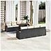 Set Divano da Giardino con archiviazione 9 pcs Nero Poly Rattan - Foto miniatura 2