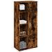 Mobile da Bagno con Portarotolo Rovere Fumo 39x22x90 cm - Foto miniatura 2