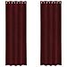 Tende con tende 2 pcs Rosso vino 140 x 225 cm Velluto - Foto miniatura 1