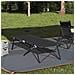 Letto da campeggio pieghevole Pieghevole Nero 206 x 76 x 74 cm - Foto miniatura 2