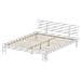Letto In Legno Con Testata 160x200cm Bianco Finn - Foto miniatura 1