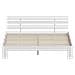 Letto In Legno Con Testata 160x200cm Bianco Finn - Foto miniatura 4