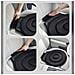 Cuscino Girevole A 360° Per Sedile Auto - Pad Rotante Ergonomico Per Entrata E Uscita Facile Black - Foto miniatura 6